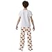Yuiboo Loose-fit Pjs Trouser Loungewear Fox Illustration Pajamas Long Pants Lounge Indoor Outdoor With 2 Pockets 9-10Y