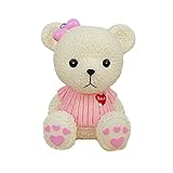 Jaugufiy Resin Cartoon Teddy Bear Piggy Bank Cute Bear Coin Bank Coin Box Money Bank Coin Saving Box for Kids Gift