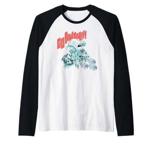 T-shirt baseball Frozen Disney avec manches raglan style Marshmallow Go Away