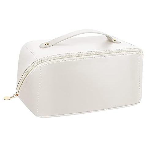 AVCXEC Reise Kosmetiktasche mit Großem Fassungsvermögen, Mäppchen Make Up Bag Schminktasche, Tragbare Reise Make Up Tasche, wasserdichter Organizer mit Griff und Reißverschluss Cover