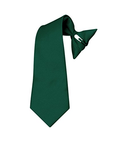 Boys Clipon Ties 5 pcs Kids Solid Color Neck Ties Children Clip-on ties2