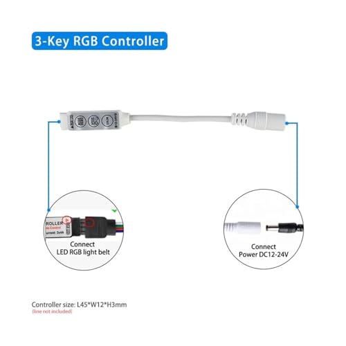 Contrôleur RVB 12V 24V 6A pour réparer et centraliser 10 rubans LED sans soudure