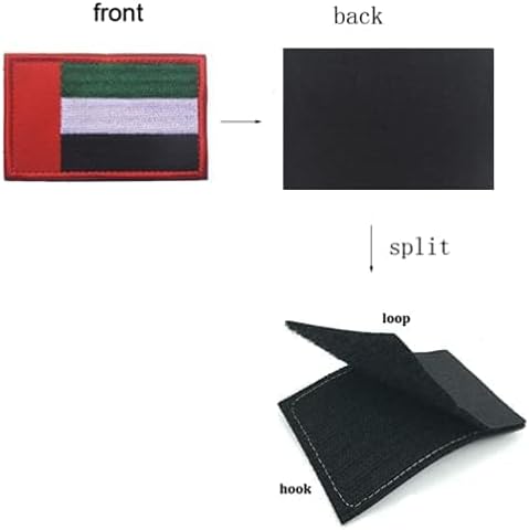 Uae Flag Tactical Morale Military Embroidered Patch,8 x 5cm