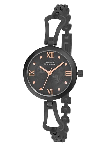 French Connection Analog Black Dial Womens Watch-FCN081BM (B0D78MTTFD) Amazon Price History, Amazon Price Tracker