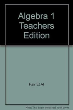 Paperback Algebra 1 Teachers Edition Book