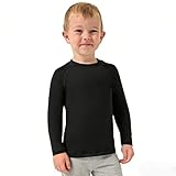 PUMYOON Toddler Thermal Top, Boy Girl Compression Thermal Shirt Long Sleeve Athletic Football Undershirts Sports Base Layer