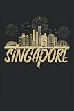 Skyline von Singapur: 2023 Wochen- und Monatsplaner, Januar bis Dezember, Jahresübersicht, Monatsübersicht, Abschnitt für Ziele und Notizen, Tages- ... Notizseiten (6