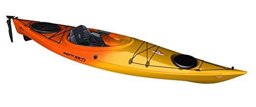 Point65 Kajak XO11 GTE Airsitz Tourenkajak Wanderkajak Einerkajak, Ausstattung:Mit Skeg/Ruder und Air Sitz, Farbe:Gelb-Orange-Marmoriert Cover