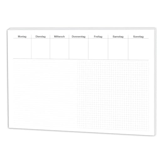 RNK 46616 - Schreibtischunterlage Office, 60 x 42 cm, liniert + kariert, 30 Blatt, 1 Stück