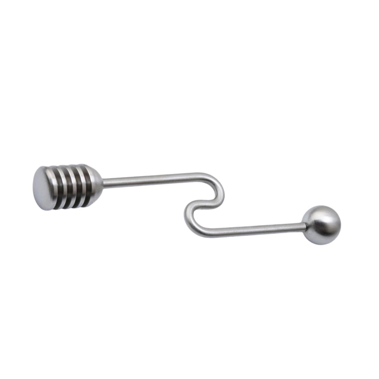 PRETYZOOM Honey Stirrer Honey Spoon Stainless Steel Stick Syrup Stirrer Round Bead Wedding Favor