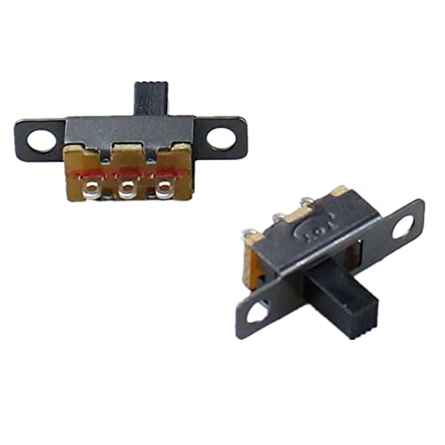 Mini interrupteur à glissière SPDT noir à 3 broches pour vos projets de soudure et maquettes DIY