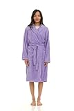 North 15 Women's Super Soft Warm Plush Fleece Bathrobe