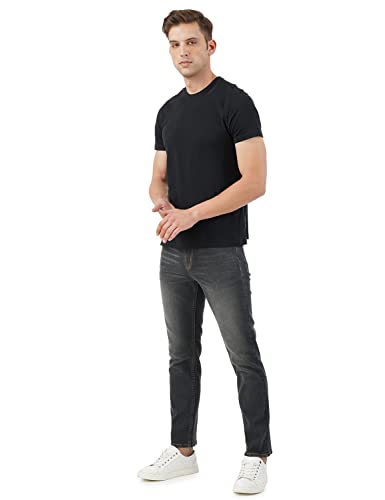 Image of INKD Men's Stretchable Regular Fit Contrast Stitch Jeans