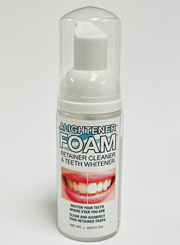 Alightener Foam - Whiten Your Teeth While Wearing a Mouth Tray or a Clear Dental aligners (Mouth Trays NOT Included)
