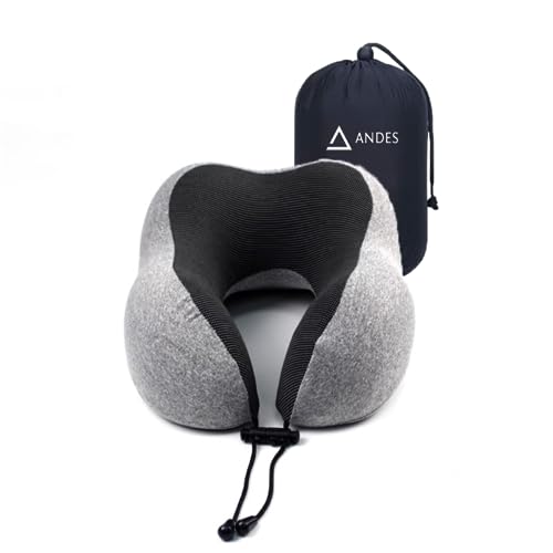 Andes. Almohada de Viaje, Almohada Cervical de Cuello, Cojín para Viajar, Avión, Coche, Bus....