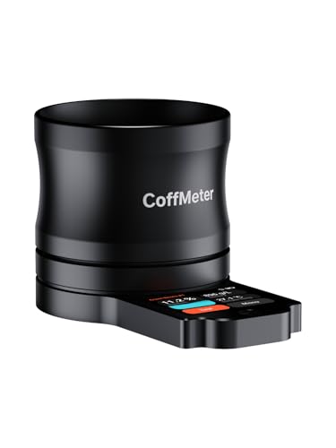 Coffee Moisture Tester for Moisture Content, Density, Sample Temperature, Patented Bean Distributor, HD Touchscreen, Portable, Real-Time Accuracy, for Professional Roasters & Coffee Enthusiasts