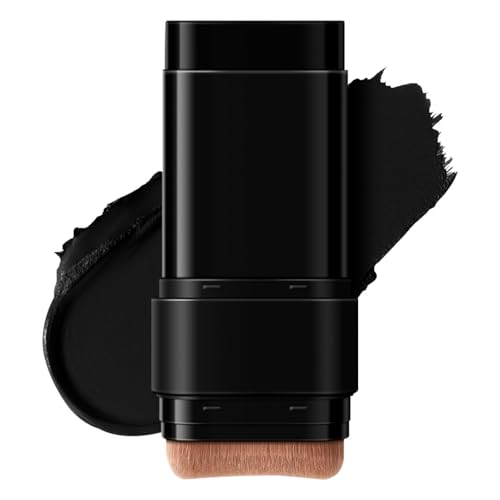 WJnflQN Corrector Fondant en Stick Halloween, doble punta gótica | Pintura Facial de Halloween larga duración con pincel, para primavera, otoño, día o noche, oficina, viajes y playa