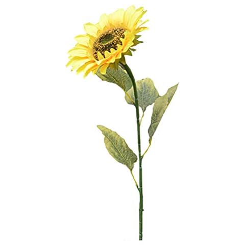 Acamifashion 1Pc Chrismas Home Garden Fence Decoration Fake Flower Vivid Big Artificial Sunflower Cover