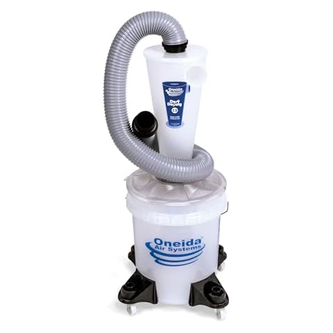 Oneida Air Systems Dust Deputy 2.5 Deluxe All Clear Cyclone Separator Kit Versatile, Sturdy and Portable Dust and Bulk Debris Collector Cover