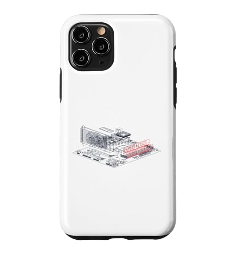 Image of RAM Card Wireframe Computer Motherboard IT Tech Geek Nerd Case for iPhone 11 Pro