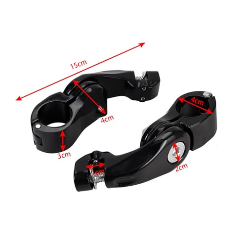 Pinces de montage pour Softail avec adaptateur de repose-pieds 32mm