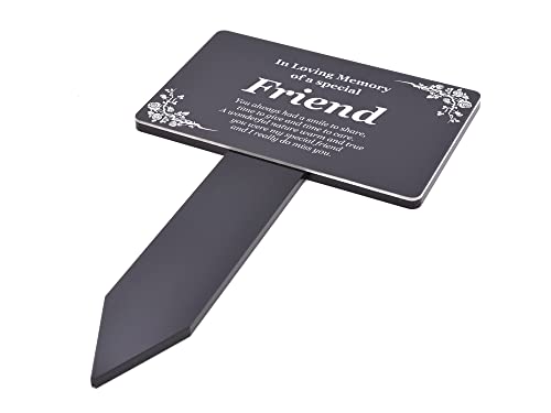 Marqueur de tombe ami spécial extérieur plaque commémorative noire