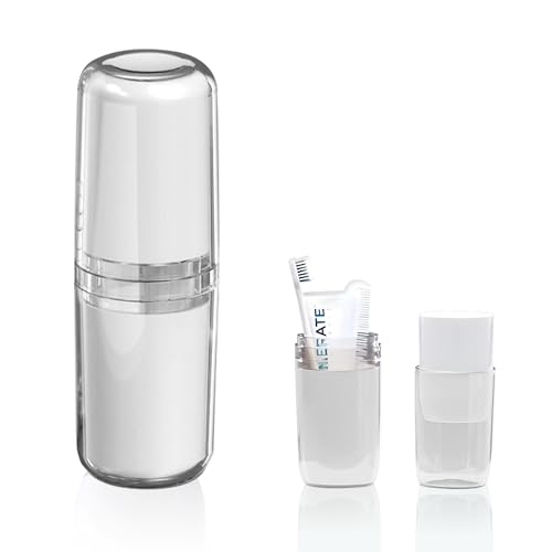 Reizen Tandenborstel Case Cup 1 stks Draagbare Toilettas Houder 4 in 1 Plastic Kam Container Opbergdoos Multifunctionele Tandpasta Toiletartikelen Carrier Organiseren Cover Wassen Seal Container