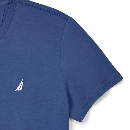 Nautica Men's Short Sleeve Solid Slim Fit V-Neck T-Shirt, Estate Blue, X-Large - image 4