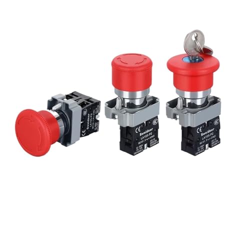 Bouton d'arrêt d'urgence XB2-BS542 de 22mm pour coupure d'alimentation