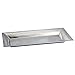 Jiallo Large Rectangular Hammered Stainless Steel Tray in Silver