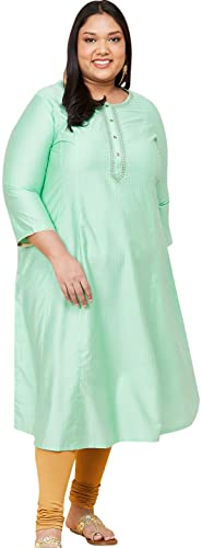 Image of Max Plus Size Women Textured A-Line Kurta