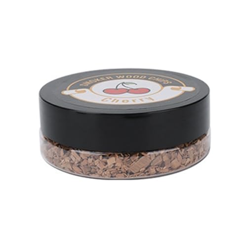 Qusedwey Ahumado Astillas de Madera Ahumador de Alimentos Ahumado Cóctel Ahumado Barbacoa Astillas de Árboles Frutales Aserrín Bloque de Madera Ahumada D