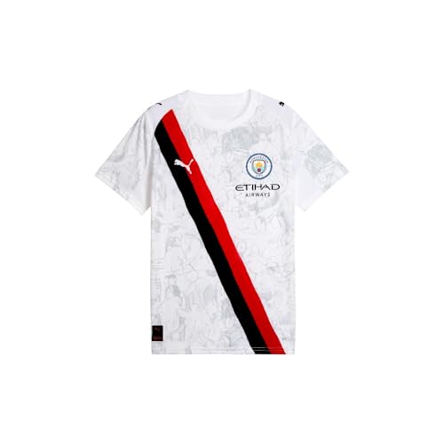Image of PUMA Kids Boys X Kidsuper Manchester City F.C. Crew Neck Short Sleeve Replica Jersey Casual