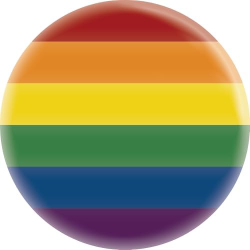 Gay Pride - Rainbow - 1.5" Round Button image 3