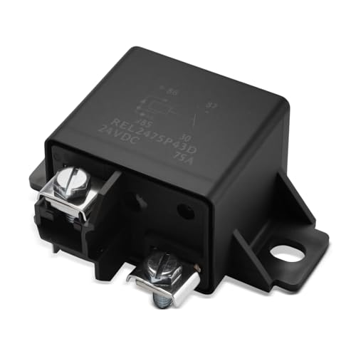 Relais 24V 75A Frankberg 4 broches avec support et double diode pour auto et camion