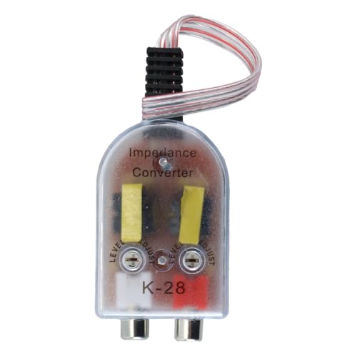 Gurtt Convertidor de audio de alta a baja frecuencia, amplificador de CD para coche, subwoofer, divisor de frecuencia de alta a baja frecuencia, convertidor regulador, filtro.