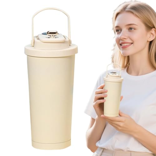 Vaso Térmico - 530ml Taza De Viaje Aislada Con Asa | Aislamiento Térmico Acero Inoxidable Recubrimiento Cerámico Hidratación Transporte Exteriores Gimnasio Trabajo Colegio