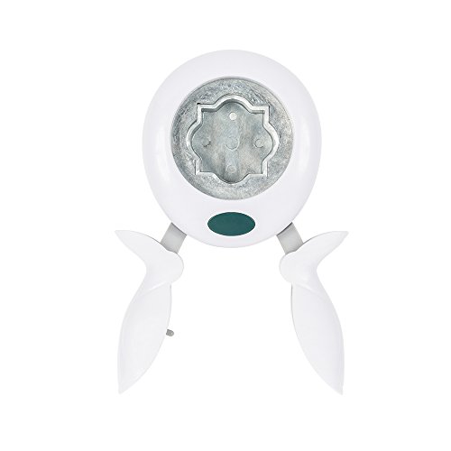 Fiskars Lia Griffith Squeeze Punch, Deco, Teal Green/White