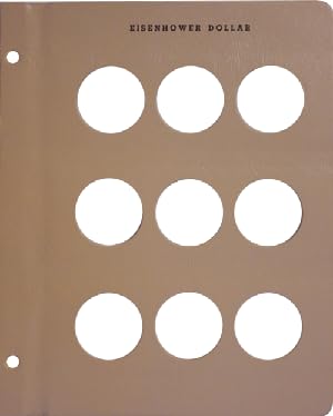 DanscoUS Eisenhower Dollar Blank Album Page