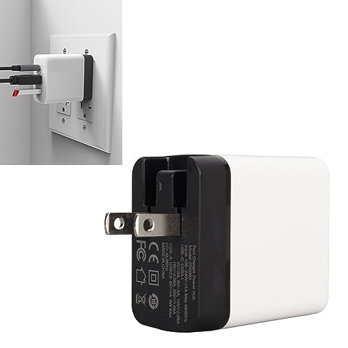 Carregador USB C GaN de 3 Portas, Carregador GaN Tipo C Interface Multimídia HD PD 36W de Alta Veloc