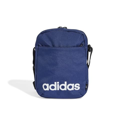 adidas Mixte Linear Organizer Waist Pack, Dark Blue/White, One Size