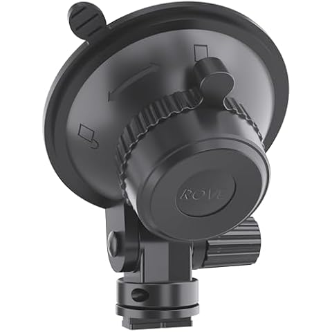 ROVE Suction Cup Mount for R2-4K, R2-4K PRO and R2-4K Dual Dash Cam Models Cover