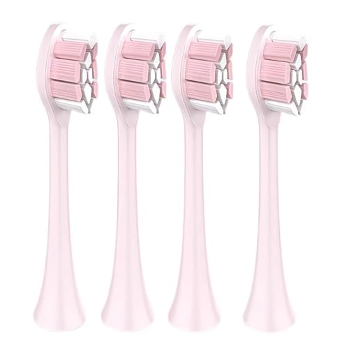 Cabezal De Repuesto For Cepillo De Dientes Eléctrico. Compatible Con Philips HX9013, HX9112, HX9332, HX6073, HX6100, HX6212, HX3216, HX3120, HX3631 Y R710/910(4pcs Pink)