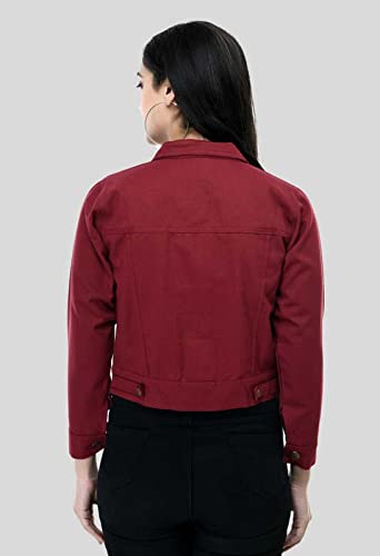 AYRIN AYJ00201 Women's Full Sleeve Solid Regular Denim Jacket (Blue)-picture-25