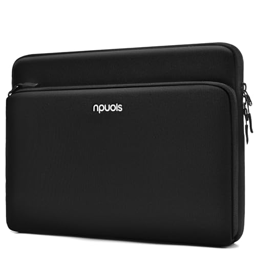 NPUOLS 15,6 Zoll Hülle Laptoptasche für 15 Zoll Notebook Lenovo Thinkpad Ideapad HP ASUS Acer Dell Samsung MacBook Pro 16 M5-M1, Leichte Schutzhülle mit L-förmigem Seitlich Geöffneten Vorderfach