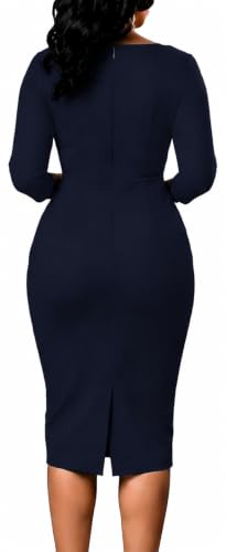 Image of ZVO Church Dress for Women Casual Dress Office Work Bodycon Midi Dresses