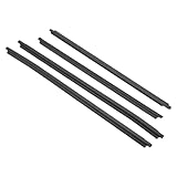 Motoforti Weatherstrip Window Seal, Window Trim Seal Belt, for Toyota Fortuner 2004-2015, PVC, No.681620K010/681610K010/681640K020/681630K020, Black, 4pcs