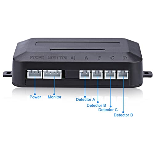 estacionamento carro – Sistema radar ré visual veículo automotivo com 4 sensores estacionamento, aux