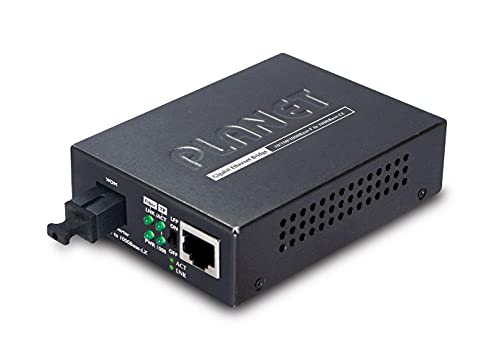 Planet Medienkonverter Singlemode BiDi WDM 10/100/1000Base-TX zu 1000Base-LX SC Bis zu 15km Tx1310nm / Rx1550nm