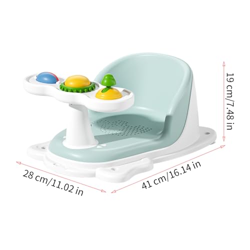 Siège de bain bébé assis antidérapant avec dossier de sécurité
